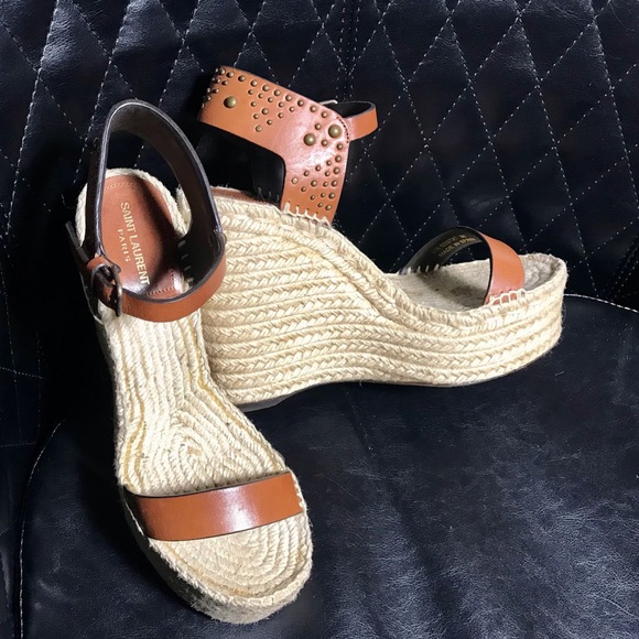 SAINT LAURENT Platform Sandal - Picture 1 of 8